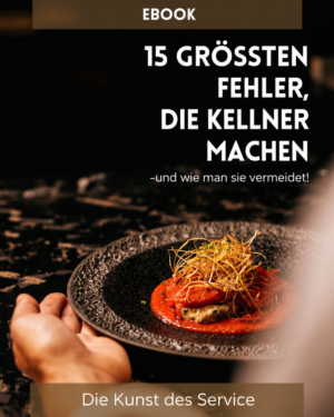 E-Book: 15 größte Fehler von Kellnern und wie man sie vermeidet